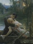 Lovers in a Boat-Max Pirner-Mounted Giclee Print