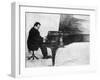 Max Reger at the Piano-null-Framed Art Print