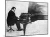 Max Reger at the Piano-null-Mounted Art Print