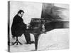 Max Reger at the Piano-null-Stretched Canvas