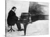 Max Reger at the Piano-null-Stretched Canvas