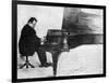 Max Reger at the Piano-null-Framed Art Print