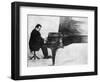 Max Reger at the Piano-null-Framed Art Print