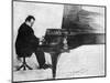Max Reger at the Piano-null-Mounted Art Print