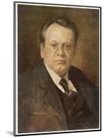 Max Reger German Composer-Ludwig Nauer-Mounted Art Print