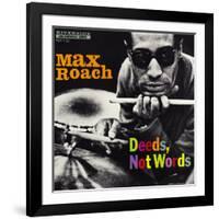 Max Roach - Deeds, Not Words-Paul Bacon-Framed Art Print