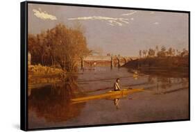 Max Schmitt in a Single Scull by Thomas Eakins-Geoffrey Clements-Framed Stretched Canvas