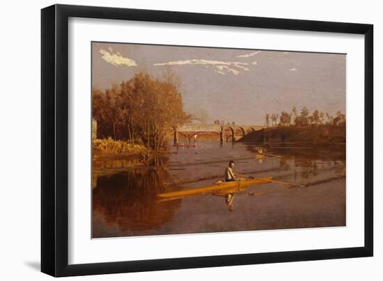 Max Schmitt in a Single Scull-Thomas Cowperthwait Eakins-Framed Premium Giclee Print