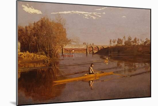 Max Schmitt in a Single Scull-Thomas Cowperthwait Eakins-Mounted Giclee Print