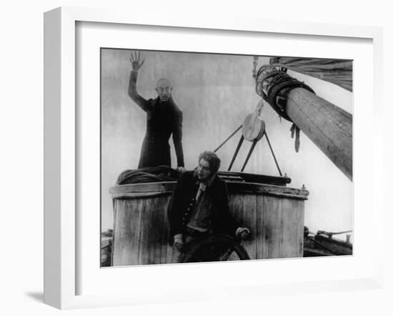 Max Schreck and Max Nemetz: Nosferatu, Eine Symphonie Des Grauens, 1922-null-Framed Photographic Print