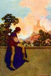 Pan by a Stream-Maxfield Parrish-Photographic Print