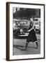 Maxi Skirt Worn by Model Linda Morand-Pierre Boulat-Framed Photographic Print