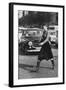 Maxi Skirt Worn by Model Linda Morand-Pierre Boulat-Framed Photographic Print