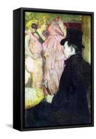 Maxim Dethomas-Henri de Toulouse-Lautrec-Framed Stretched Canvas