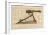 Maxim Gun Diagrammatic View of the Gun and its Mechanics-null-Framed Art Print
