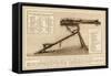 Maxim Gun Diagrammatic View of the Gun and its Mechanics-null-Framed Stretched Canvas