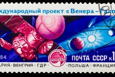 USSR - CIRCA 1984: A Stamp Printed in Ussr, Shows Venus Halley's-maxim ibragimov-Photographic Print