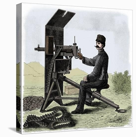 Maxim machine gun, c1895-Anon-Stretched Canvas