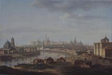 View of the Blagoveshchensky (Annunciatio) Bridge and Nikolaevskaya Embankment, Ca 1852-Maxim Nikiphorovich Vorobyev-Giclee Print