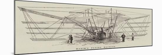 Maxim's Flying Machine-null-Mounted Giclee Print