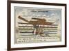 Maxim's Unsuccessful Flying Machine with 100 Hp Engine, 1890-null-Framed Giclee Print