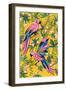 Maximalist Parrots-Yvette St. Amant-Framed Art Print