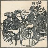 Terrasse De Café', c1920, (1923)-Maxime Dethomas-Giclee Print
