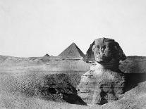 The Great Sphinx and the Pyramids of Giza, Egypt, 1852-Maxime Du Camp-Framed Giclee Print