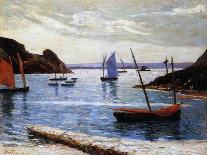 Cliffs with Setting Sun-Maxime Emile Louis Maufra-Giclee Print
