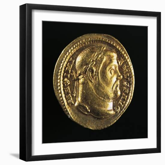 Maximian Hercules Aureus Bearing Head of Maximian, Roman Coins AD-null-Framed Giclee Print