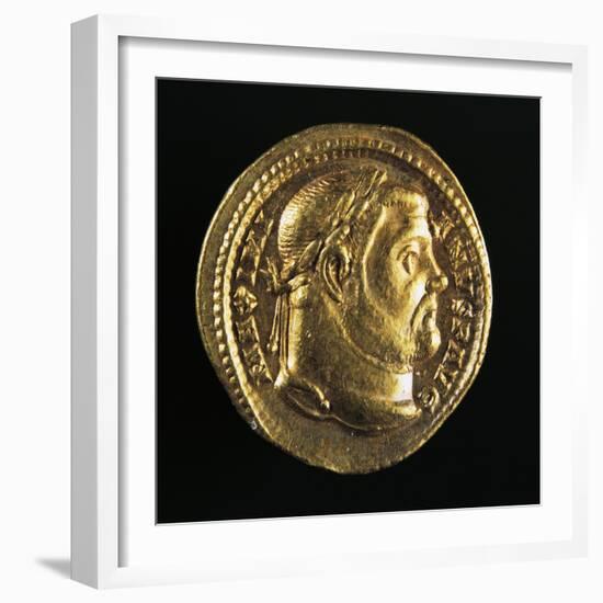 Maximian Hercules Aureus Bearing Head of Maximian, Roman Coins AD-null-Framed Giclee Print