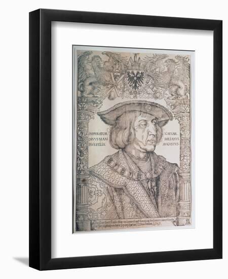 Maximilian I, Emperor of Germany (1459-1519), 1518-Albrecht Dürer-Framed Giclee Print