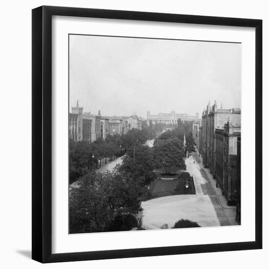 Maximilianstrasse, Munich, Germany, C1900s-Wurthle & Sons-Framed Photographic Print