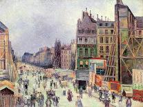Drilling in the Rue Reaumur, 1896-Maximilien Radiguet-Framed Stretched Canvas