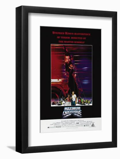 MAXIMUM OVERDRIVE [1986], directed by STEPHEN KING.-null-Framed Photographic Print