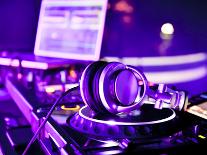 Dj Mixer With Headphones-maxoidos-Laminated Photographic Print