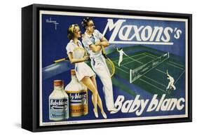 Maxons's Baby Blanc Linen Wash Poster-null-Framed Stretched Canvas