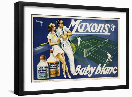 Maxons's Baby Blanc Linen Wash Poster-null-Framed Giclee Print