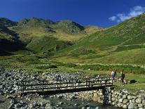 Footbridge over Oxendale Beck Near Crinkle Crags, Lake District National Park, Cumbria, England, UK-Maxwell Duncan-Photographic Print