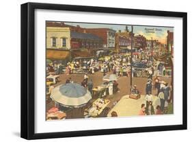 Maxwell Street, Chicago, Illinois-null-Framed Art Print