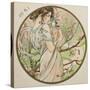 May, 1899 (Detail)-Alphonse Mucha-Stretched Canvas