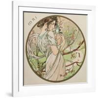 May, 1899 (Detail)-Alphonse Mucha-Framed Giclee Print