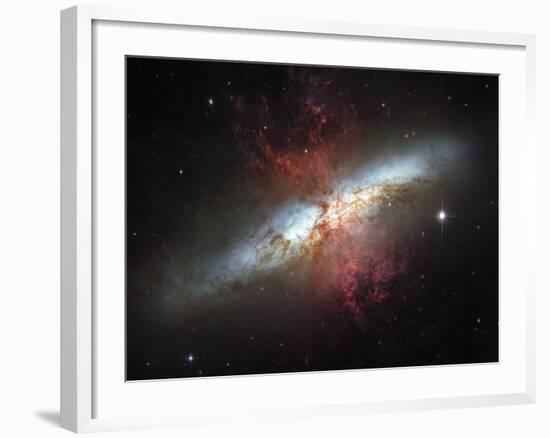 May 2006, Image of the Magnificent Starburst Galaxy, Messier 82 (M82)-Stocktrek Images-Framed Photographic Print