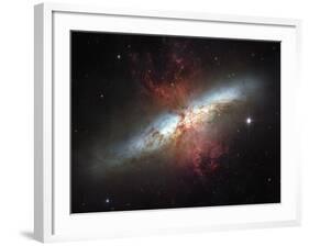 May 2006, Image of the Magnificent Starburst Galaxy, Messier 82 (M82)-Stocktrek Images-Framed Photographic Print