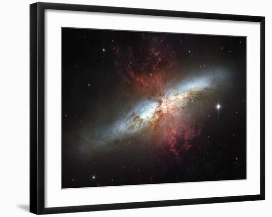 May 2006, Image of the Magnificent Starburst Galaxy, Messier 82 (M82)-Stocktrek Images-Framed Photographic Print