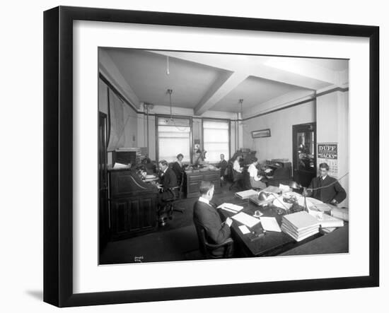 May 4, 1916, Engineering Department-Asahel Curtis-Framed Giclee Print