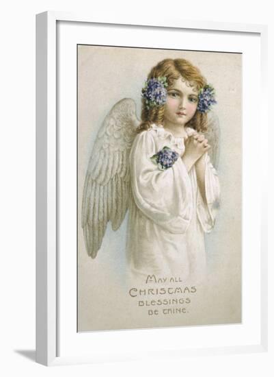 May All Christmas Blessings Be Thine-null-Framed Giclee Print