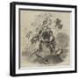 May, an Allegorical Design by W Harvey-null-Framed Giclee Print