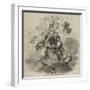 May, an Allegorical Design by W Harvey-null-Framed Giclee Print