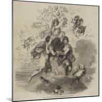 May, an Allegorical Design by W Harvey-null-Mounted Giclee Print